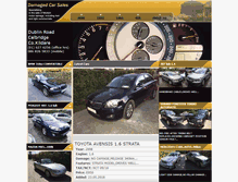 Tablet Screenshot of damagedcarsales.com